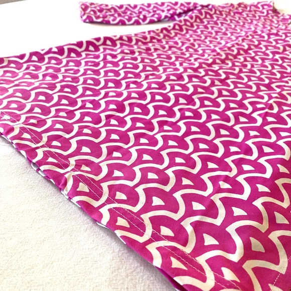 Barbara Gerwit magenta patterned mini dress/tunic M - Picture 6 of 7